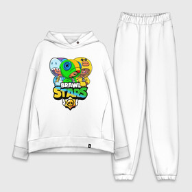 Женский костюм хлопок Oversize с принтом Brawl Stars Leon Trio в городе Новоалтайск,  |  | 3 леона | brawl stars | brawl stars leon | leon | leon green | leon sally | leon shark | бравл старс | леон | леон акула | леон огонь | леон салли | леон старс | леоны