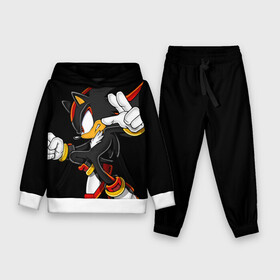 Детский костюм 3D (с толстовкой) с принтом SHADOW в городе Новоалтайск,  |  | hedgehog | metal sonic | silver | silver the hedgehog | sonic | sonic boom | sonic the hedgehog | еж | ёж сонник | ежик | игры | кино | соник | соник в кино | фильм
