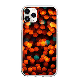 Чехол для iPhone 11 Pro Max матовый с принтом Боке в городе Новоалтайск, Силикон |  | боке | круги | размытие | свет | фото | шарики