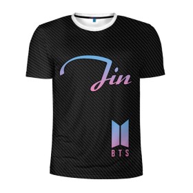 Мужская футболка 3D спортивная с принтом BTS Jin в городе Новоалтайск, 100% полиэстер с улучшенными характеристиками | приталенный силуэт, круглая горловина, широкие плечи, сужается к линии бедра | bts | j hope | j pop | jimin | jin | jungkook | k pop | korea | music | nct | pop | pop idols | suga | v | айдолы | бтс | идолы | к поп | корейская музыка | корея | нст | поп | попса | чимин