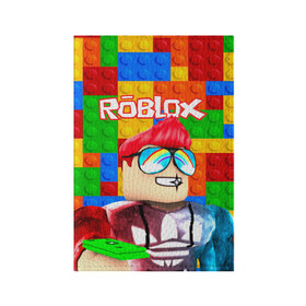 Обложка для паспорта матовая кожа с принтом ROBLOX [3] в городе Новоалтайск, натуральная матовая кожа | размер 19,3 х 13,7 см; прозрачные пластиковые крепления | Тематика изображения на принте: box | lego | minecraft | roblox | роблокс
