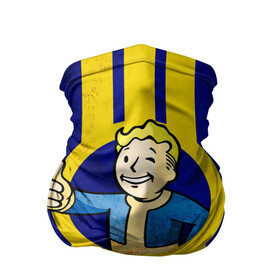 Бандана-труба 3D с принтом FALLOUT [4] в городе Новоалтайск, 100% полиэстер, ткань с особыми свойствами — Activecool | плотность 150‒180 г/м2; хорошо тянется, но сохраняет форму | Тематика изображения на принте: fallout | fallout76 | vault | волт бой | фалаут | фоллаут