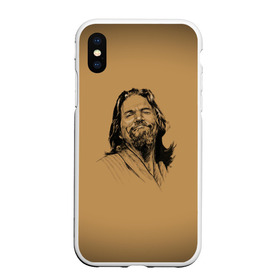 Чехол для iPhone XS Max матовый с принтом The Big L в городе Новоалтайск, Силикон | Область печати: задняя сторона чехла, без боковых панелей | abide | dude | lebowski | большой лебовски | чувак