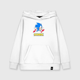 Детская толстовка хлопок с принтом SONIC в городе Новоалтайск, 100% хлопок | Круглый горловой вырез, эластичные манжеты, пояс, капюшен | hedgehog | metal sonic | silver | silver the hedgehog | sonic | sonic boom | sonic the hedgehog | ёж сонник | игры | соник | фильмы