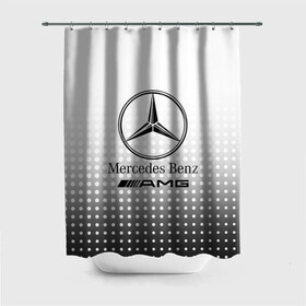Штора 3D для ванной с принтом Mercedes-Benz в городе Новоалтайск, 100% полиэстер | плотность материала — 100 г/м2. Стандартный размер — 146 см х 180 см. По верхнему краю — пластиковые люверсы для креплений. В комплекте 10 пластиковых колец | amg | mercedes | mercedes значок | mercedes лого | mercedes марка | амг | бенц | лого автомобиля | логотип мерседес | мерин | мерс | мерседес | мерседес бенз | мерседес лого | мерседес эмблема
