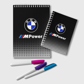 Блокнот с принтом BMW в городе Новоалтайск, 100% бумага | 48 листов, плотность листов — 60 г/м2, плотность картонной обложки — 250 г/м2. Листы скреплены удобной пружинной спиралью. Цвет линий — светло-серый
 | Тематика изображения на принте: bmw | bmw лого | bmw марка | bmw эмблема | бмв | бмв значок | бмв лого | бмв эмблема | бэха | значок bmw | лого автомобиля | логотип bmw | марка бмв | черно белый значок бмв