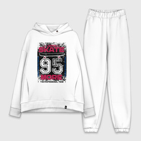 Женский костюм хлопок Oversize с принтом Japan Skate 95 в городе Новоалтайск,  |  | 95 | japan | more | skate | skater | sport team | team sport | text | доска | скейт | скейтер | спорт | темный стиль | япония