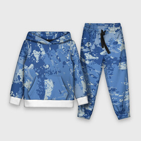 Детский костюм 3D (с толстовкой) с принтом КАМУФЛЯЖ BLUE в городе Новоалтайск,  |  | camouflage | армия | военная форма | военный | вооружение | вооруженные силы | защита | защитный цвет | камуфляж | маскировка | синий | солдат | униформа | форма