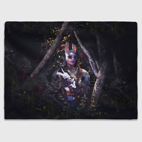 Плед 3D с принтом Dead by Daylight в городе Новоалтайск, 100% полиэстер | закругленные углы, все края обработаны. Ткань не мнется и не растягивается | dead by daylight | деад бай дайлинг | деад бай деад лайт | деад бу дейлайт | дед бай дейлайт | жуть | игра | компьютерная игра | кровь | ужасы
