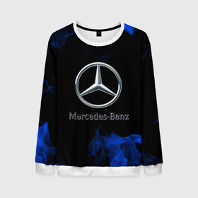 Мужской свитшот 3D с принтом mercedes в городе Новоалтайск, 100% полиэстер с мягким внутренним слоем | круглый вырез горловины, мягкая резинка на манжетах и поясе, свободная посадка по фигуре | amg | auto | mercedes | sport | авто | автомобиль | автомобильные | амг | бренд | марка | машины | мерседес | спорт