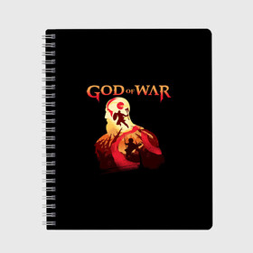 Тетрадь с принтом God of War в городе Новоалтайск, 100% бумага | 48 листов, плотность листов — 60 г/м2, плотность картонной обложки — 250 г/м2. Листы скреплены сбоку удобной пружинной спиралью. Уголки страниц и обложки скругленные. Цвет линий — светло-серый
 | ascension | betrayal | chains of olympus | cratos | ghost of sparta | god of war | hack and slash | kratos | бог войны | кратос