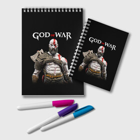 Блокнот с принтом God of War в городе Новоалтайск, 100% бумага | 48 листов, плотность листов — 60 г/м2, плотность картонной обложки — 250 г/м2. Листы скреплены удобной пружинной спиралью. Цвет линий — светло-серый
 | Тематика изображения на принте: ascension | betrayal | chains of olympus | cratos | ghost of sparta | god of war | hack and slash | kratos | бог войны | кратос