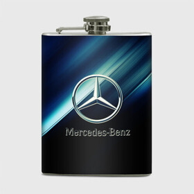 Фляга с принтом mercedes в городе Новоалтайск, металлический корпус | емкость 0,22 л, размер 125 х 94 мм. Виниловая наклейка запечатывается полностью | amg | auto | mercedes | sport | авто | автомобиль | автомобильные | амг | бренд | марка | машины | мерседес | спорт
