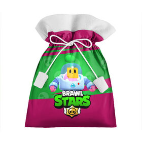 Подарочный 3D мешок с принтом BRAWL STARS SPROUT в городе Новоалтайск, 100% полиэстер | Размер: 29*39 см | brawl | brawl stars | brawl stars sprout | clash | sprout | бравл старс | игра | мобильные игры | спраут