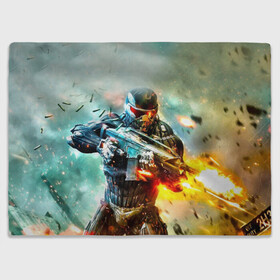 Плед 3D с принтом CRYSIS в городе Новоалтайск, 100% полиэстер | закругленные углы, все края обработаны. Ткань не мнется и не растягивается | cros | cross | crysis | crysis remastered | game | игра | крайсис