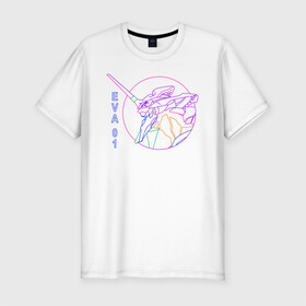 Мужская футболка хлопок Slim с принтом Eva 01, Evangelion, Vaporwave  в городе Новоалтайск, 92% хлопок, 8% лайкра | приталенный силуэт, круглый вырез ворота, длина до линии бедра, короткий рукав | 90 | anime | cyborg | eva | eva 01 | evangelion | manga | meha | misato | rei | robot | vaporwave | аниме | вейпорвейв | ева | ева 01 | евангелион | манга | мисато | робот | синдзи