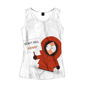 Женская майка 3D с принтом Kenny McCormick в городе Новоалтайск, 100% полиэстер | круглая горловина, прямой силуэт, длина до линии бедра | south park | южный парк