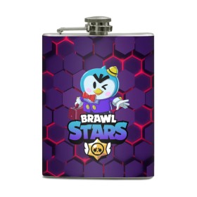 Фляга с принтом Brawl Stars Mr. P в городе Новоалтайск, металлический корпус | емкость 0,22 л, размер 125 х 94 мм. Виниловая наклейка запечатывается полностью | brawl stars | brawl stars mr. p | brawl stars ms p | mister p | mister p. | mr p | mr. p | бравл старс | мистер п | мистер п. | пингвин бравл старс | пингвин из бравл старс