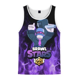 Мужская майка 3D с принтом Brawl Stars DJ Frank в городе Новоалтайск, 100% полиэстер | круглая горловина, приталенный силуэт, длина до линии бедра. Пройма и горловина окантованы тонкой бейкой | brawl | brawl brawl stars | brawl stars | dj frank | frank | franky | бравл | бравл старс | бравл фрэнк | диджей | диджей фрэнк | френк | фрэнк