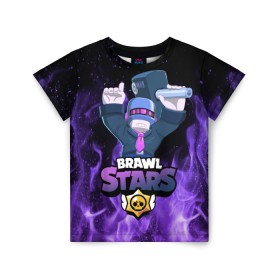 Детская футболка 3D с принтом Brawl Stars DJ Frank в городе Новоалтайск, 100% гипоаллергенный полиэфир | прямой крой, круглый вырез горловины, длина до линии бедер, чуть спущенное плечо, ткань немного тянется | brawl | brawl brawl stars | brawl stars | dj frank | frank | franky | бравл | бравл старс | бравл фрэнк | диджей | диджей фрэнк | френк | фрэнк