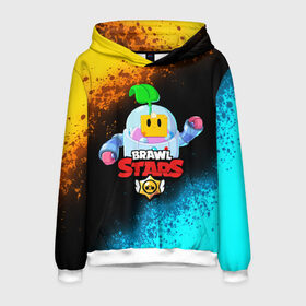 Мужская толстовка 3D с принтом BRAWL STARS SPROUT в городе Новоалтайск, 100% полиэстер | двухслойный капюшон со шнурком для регулировки, мягкие манжеты на рукавах и по низу толстовки, спереди карман-кенгуру с мягким внутренним слоем. | 8 bit | 8 бит | bibi | brawl stars | crow | el brown | leon | leon shark | max | mr.p | phoenix | sally leon | shark | sprout | stars | virus | werewolf | акула | биби | вирус | ворон | леон | оборотень | пингвин