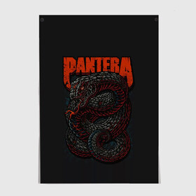 Постер с принтом PANTERA в городе Новоалтайск, 100% бумага
 | бумага, плотность 150 мг. Матовая, но за счет высокого коэффициента гладкости имеет небольшой блеск и дает на свету блики, но в отличии от глянцевой бумаги не покрыта лаком | 1980 | 1990 | 80 | 80 е | 90 | metal | music | pantera | panther | retro | rock | метал | музыка | пантера | ретро | рок