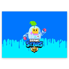 Поздравительная открытка с принтом Brawl Stars SPROUT. в городе Новоалтайск, 100% бумага | плотность бумаги 280 г/м2, матовая, на обратной стороне линовка и место для марки
 | bibi | brawl stars | crow | leon | leon shark | max | mecha crow | mr.p | sally leon | shark | sprout | virus 8 bit | берли | биби | бравл старс | вирус 8 бит | ворон | леон | макс | мешха кров | оборотень | спроут | сэли леон