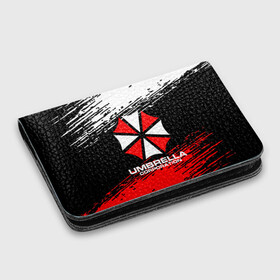Картхолдер с принтом с принтом Umbrella Corporation. в городе Новоалтайск, натуральная матовая кожа | размер 7,3 х 10 см; кардхолдер имеет 4 кармана для карт; | resident evil | umbrella corporation | амбрелла | амбрелла корпорейшн | вирус | вымышленная военная и фармацевтическая корпорация | игра | умбрелла