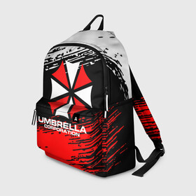 Рюкзак 3D с принтом Umbrella Corporation. в городе Новоалтайск, 100% полиэстер | лямки с регулируемой длиной, сверху петелька, чтобы рюкзак можно было повесить на вешалку. Основное отделение закрывается на молнию, как и внешний карман. Внутри два дополнительных кармана, один из которых закрывается на молнию. По бокам два дополнительных кармашка | resident evil | umbrella corporation | амбрелла | амбрелла корпорейшн | вирус | вымышленная военная и фармацевтическая корпорация | игра | умбрелла