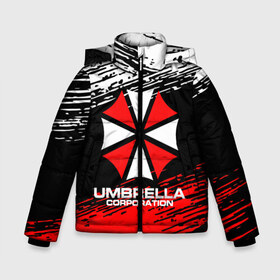 Зимняя куртка для мальчиков 3D с принтом Umbrella Corporation в городе Новоалтайск, ткань верха — 100% полиэстер; подклад — 100% полиэстер, утеплитель — 100% полиэстер | длина ниже бедра, удлиненная спинка, воротник стойка и отстегивающийся капюшон. Есть боковые карманы с листочкой на кнопках, утяжки по низу изделия и внутренний карман на молнии. 

Предусмотрены светоотражающий принт на спинке, радужный светоотражающий элемент на пуллере молнии и на резинке для утяжки | resident evil | umbrella corporation | амбрелла | амбрелла корпорейшн | вирус | вымышленная военная и фармацевтическая корпорация | игра | умбрелла