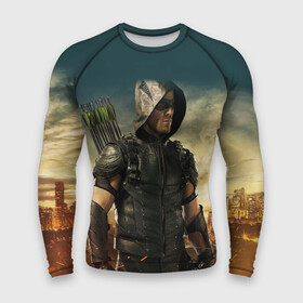 Мужской рашгард 3D с принтом Green Arrow в городе Новоалтайск,  |  | arrow | oliver queen | vdzabma | оливер куинн | стрела