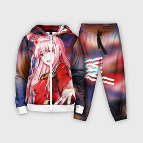 Детский костюм 3D с принтом ноль два и персы в городе Новоалтайск,  |  | 02 | anime | darling in the franxx | hiro | manga | zero two | аниме | любимый во франксе | манга | милый во франксе | ноль два | хиро