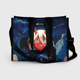 Сумка-шоппер 3D с принтом DARLING IN THE FRANXX в городе Новоалтайск, 100% полиэстер | застегивается на металлическую кнопку; внутренний карман застегивается на молнию. Стенки укреплены специальным мягким материалом, чтобы защитить содержимое от несильных ударов
 | 02 | anime | darling in the franxx | hiro | manga | zero two | аниме | любимый во франксе | манга | милый во франксе | ноль два | хиро