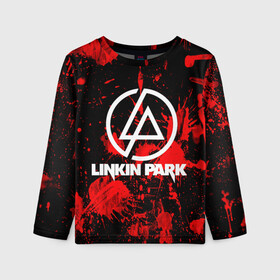 Детский лонгслив 3D с принтом Linkin Park в городе Новоалтайск, 100% полиэстер | длинные рукава, круглый вырез горловины, полуприлегающий силуэт
 | chester bennington | linkin park | rock | группа | линкин парк | логотип | музыка | рок | рок н ролл | честер беннингтон | эмблема