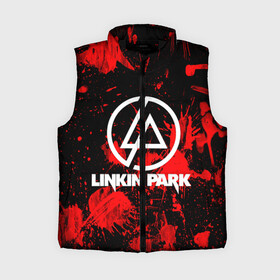 Женский жилет утепленный 3D с принтом Linkin Park в городе Новоалтайск,  |  | chester bennington | linkin park | rock | группа | линкин парк | логотип | музыка | рок | рок н ролл | честер беннингтон | эмблема