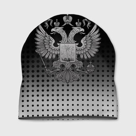 Шапка 3D с принтом Герб в городе Новоалтайск, 100% полиэстер | универсальный размер, печать по всей поверхности изделия | герб | герб россии | двуглавый | двуглавый орел | двухглавый | защитник | орел | отечества | отечество | патриот | патриотизм | родина | российская | российский | россия | символ | символика