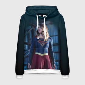 Мужская толстовка 3D с принтом Supergirl в городе Новоалтайск, 100% полиэстер | двухслойный капюшон со шнурком для регулировки, мягкие манжеты на рукавах и по низу толстовки, спереди карман-кенгуру с мягким внутренним слоем. | kara danvers | supergirl | vdzabma | кара дэнверс | супергерл