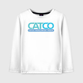 Детский лонгслив хлопок с принтом CatCo в городе Новоалтайск, 100% хлопок | круглый вырез горловины, полуприлегающий силуэт, длина до линии бедер | catco | supergirl | vdzabma | кэтко | супергерл