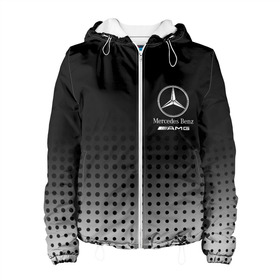 Женская куртка 3D с принтом Mercedes-Benz в городе Новоалтайск, ткань верха — 100% полиэстер, подклад — флис | прямой крой, подол и капюшон оформлены резинкой с фиксаторами, два кармана без застежек по бокам, один большой потайной карман на груди. Карман на груди застегивается на липучку | amg | mercedes | mercedes значок | mercedes лого | mercedes марка | амг | бенц | лого автомобиля | логотип мерседес | мерин | мерс | мерседес | мерседес бенз | мерседес лого | мерседес эмблема