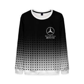 Мужской свитшот 3D с принтом Mercedes-Benz в городе Новоалтайск, 100% полиэстер с мягким внутренним слоем | круглый вырез горловины, мягкая резинка на манжетах и поясе, свободная посадка по фигуре | Тематика изображения на принте: amg | mercedes | mercedes значок | mercedes лого | mercedes марка | амг | бенц | лого автомобиля | логотип мерседес | мерин | мерс | мерседес | мерседес бенз | мерседес лого | мерседес эмблема