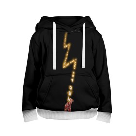 Детская толстовка 3D с принтом The Flash в городе Новоалтайск, 100% полиэстер | двухслойный капюшон со шнурком для регулировки, мягкие манжеты на рукавах и по низу толстовки, спереди карман-кенгуру с мягким внутренним слоем | Тематика изображения на принте: barry allen | the flash | vdzabma | барри аллен | флэш