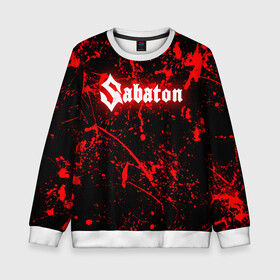 Детский свитшот 3D с принтом Sabaton. в городе Новоалтайск, 100% полиэстер | свободная посадка, прямой крой, мягкая тканевая резинка на рукавах и понизу свитшота | battle metal | sabaton | военная тематика | военные песни | война | история войны | классика | музыка | патриотизм | рок | рок группа | сабатон | солдаты | шведская хэви пауэр метал группа