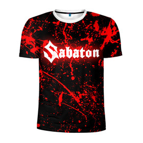 Мужская футболка 3D спортивная с принтом Sabaton. в городе Новоалтайск, 100% полиэстер с улучшенными характеристиками | приталенный силуэт, круглая горловина, широкие плечи, сужается к линии бедра | battle metal | sabaton | военная тематика | военные песни | война | история войны | классика | музыка | патриотизм | рок | рок группа | сабатон | солдаты | шведская хэви пауэр метал группа