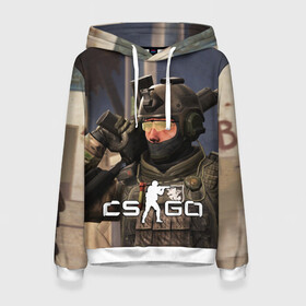 Женская толстовка 3D с принтом CS:GO в городе Новоалтайск, 100% полиэстер  | двухслойный капюшон со шнурком для регулировки, мягкие манжеты на рукавах и по низу толстовки, спереди карман-кенгуру с мягким внутренним слоем. | counter strike | cs | cs go | csgo | game | винтовка | вой | го | игрок | компьютерная игра | контер страйк | контр страйк | контра | коунтер страйк | кс | оружие | пистолет
