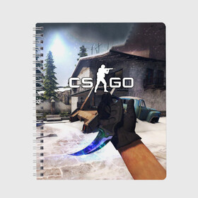 Тетрадь с принтом CSGO в городе Новоалтайск, 100% бумага | 48 листов, плотность листов — 60 г/м2, плотность картонной обложки — 250 г/м2. Листы скреплены сбоку удобной пружинной спиралью. Уголки страниц и обложки скругленные. Цвет линий — светло-серый
 | counter strike | cs | cs go | csgo | game | винтовка | вой | го | игрок | компьютерная игра | контер страйк | контр страйк | контра | коунтер страйк | кс | оружие | пистолет