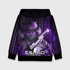 Детская толстовка 3D с принтом CS:GO в городе Новоалтайск, 100% полиэстер | двухслойный капюшон со шнурком для регулировки, мягкие манжеты на рукавах и по низу толстовки, спереди карман-кенгуру с мягким внутренним слоем | counter strike | cs | cs go | csgo | game | винтовка | вой | го | игрок | компьютерная игра | контер страйк | контр страйк | контра | коунтер страйк | кс | оружие | пистолет