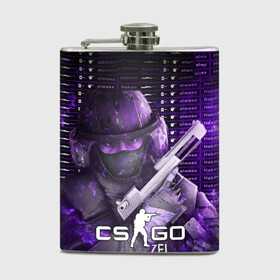 Фляга с принтом CS:GO в городе Новоалтайск, металлический корпус | емкость 0,22 л, размер 125 х 94 мм. Виниловая наклейка запечатывается полностью | counter strike | cs | cs go | csgo | game | винтовка | вой | го | игрок | компьютерная игра | контер страйк | контр страйк | контра | коунтер страйк | кс | оружие | пистолет