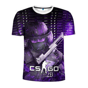 Мужская футболка 3D спортивная с принтом CS:GO в городе Новоалтайск, 100% полиэстер с улучшенными характеристиками | приталенный силуэт, круглая горловина, широкие плечи, сужается к линии бедра | counter strike | cs | cs go | csgo | game | винтовка | вой | го | игрок | компьютерная игра | контер страйк | контр страйк | контра | коунтер страйк | кс | оружие | пистолет
