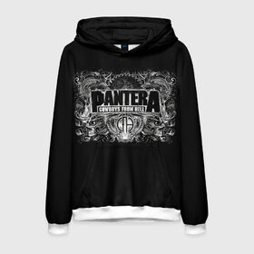 Мужская толстовка 3D с принтом PANTERA в городе Новоалтайск, 100% полиэстер | двухслойный капюшон со шнурком для регулировки, мягкие манжеты на рукавах и по низу толстовки, спереди карман-кенгуру с мягким внутренним слоем. | pantera | американская метал группа | грув метал | группа | музыка | пантера | рок | рок группа