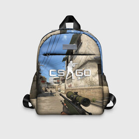Детский рюкзак 3D с принтом CS:GO в городе Новоалтайск, 100% полиэстер | лямки с регулируемой длиной, сверху петелька, чтобы рюкзак можно было повесить на вешалку. Основное отделение закрывается на молнию, как и внешний карман. Внутри дополнительный карман. По бокам два дополнительных кармашка | counter strike | cs | cs go | csgo | game | винтовка | вой | го | игрок | компьютерная игра | контер страйк | контр страйк | контра | коунтер страйк | кс | оружие | пистолет